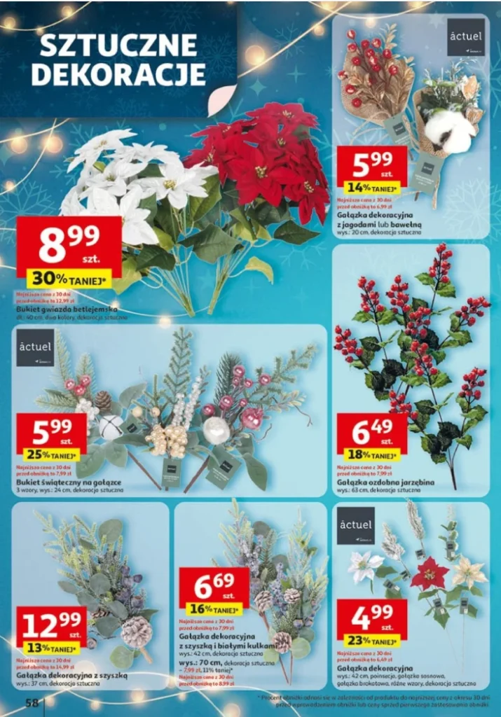 Świąteczne ozdoby w Auchan zaskakują ceną i jakością
