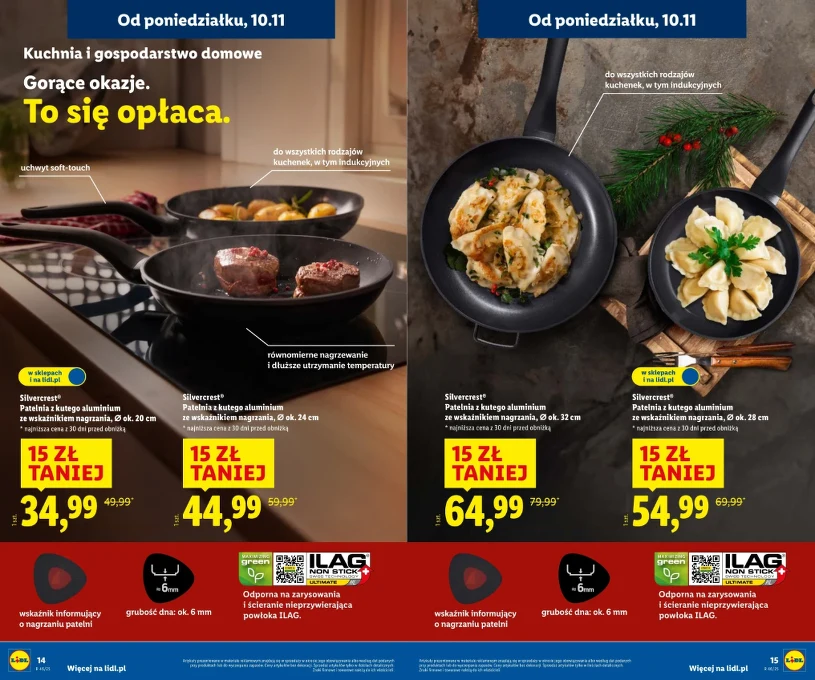 Promocja w Lidlu: patelnie w świetnych cenach, ale tylko od poniedziałku