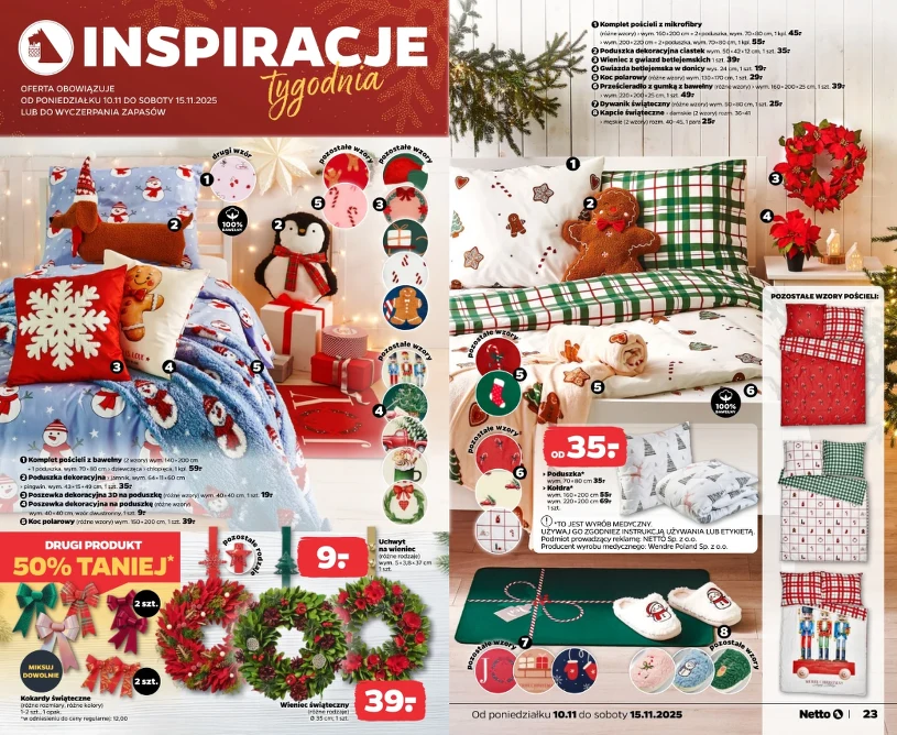 Netto rusza z Black Week 2025: świąteczna pościel najtaniej w kraju