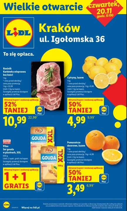 Wielkie otwarcie Lidla w Krakowie 2025: Sprawdź promocje na start!