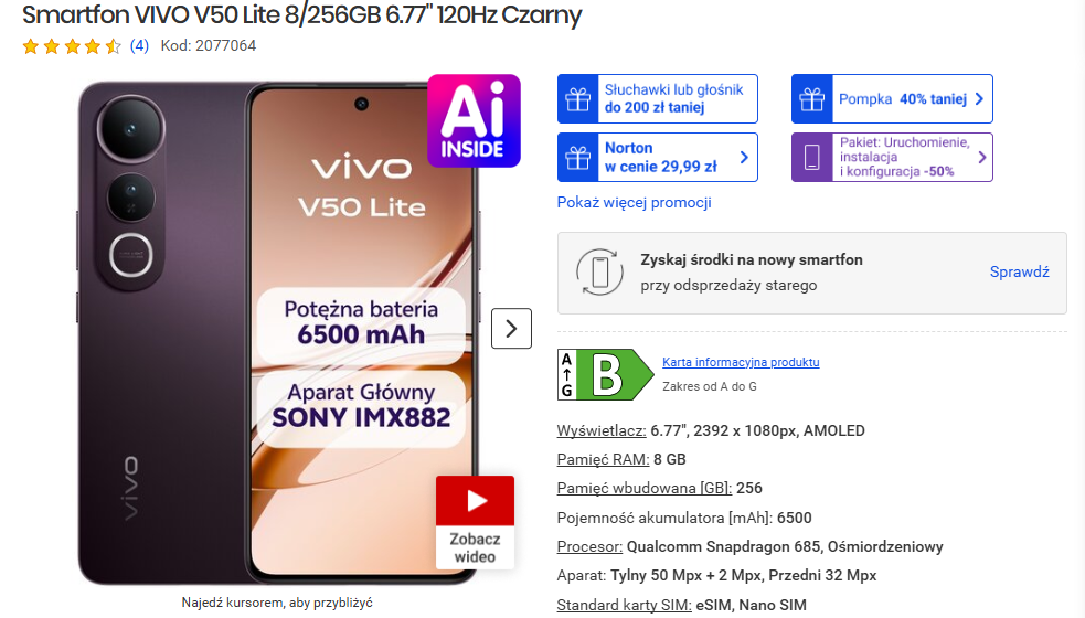 Vivo tnie ceny telefonów – promocja Black Friday 2025 z rabatami do 550 zł!