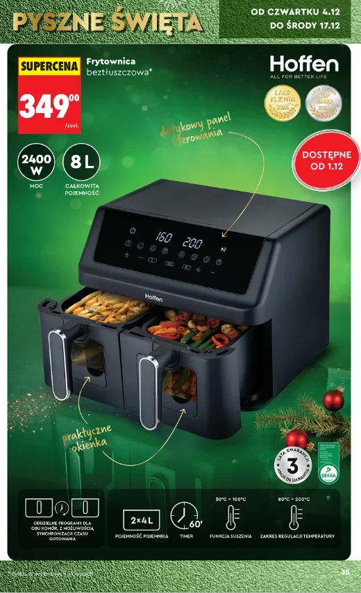 Biedronka z promocją na frytkownicę Hoffen: Smaż bez tłuszczu i ciesz się smakiem