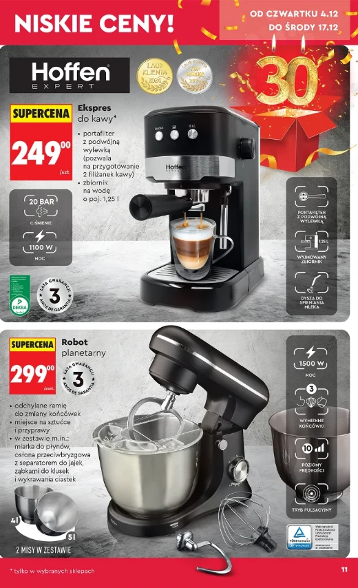 Biedronka oferuje robot kuchenny Hoffen za 299 zł! Promocja do 17 grudnia 2025