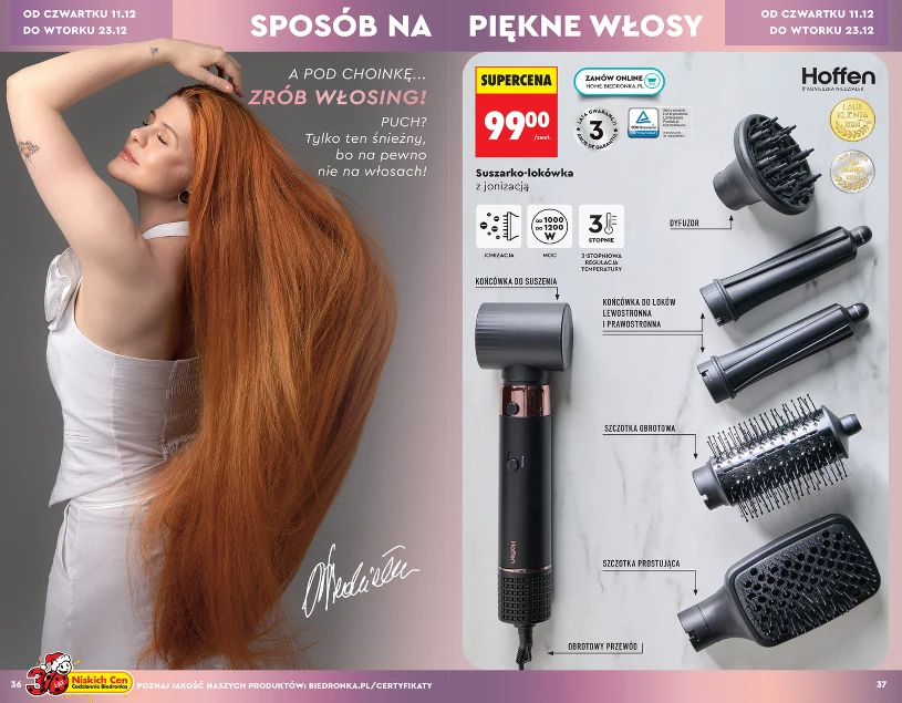 Hoffen wraca do Biedronki. Kobiety masowo kupują te urządzenia do włosów przed świętami