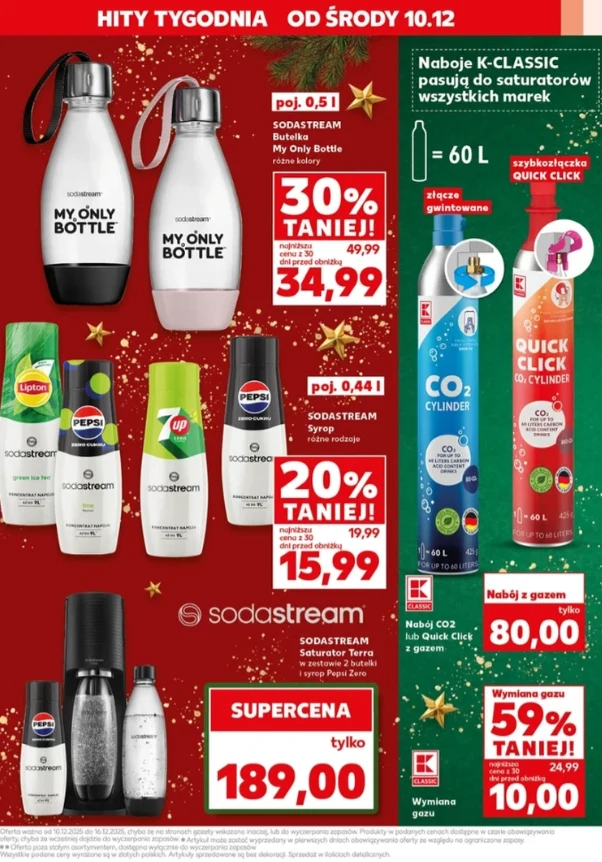 Kaufland przecenia SodaStream – sprzęt znika z półek przed świętami