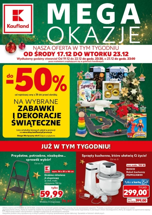 Wielka wyprzedaż w Kauflandzie – do 50% taniej na zabawki i świąteczne dekoracje!