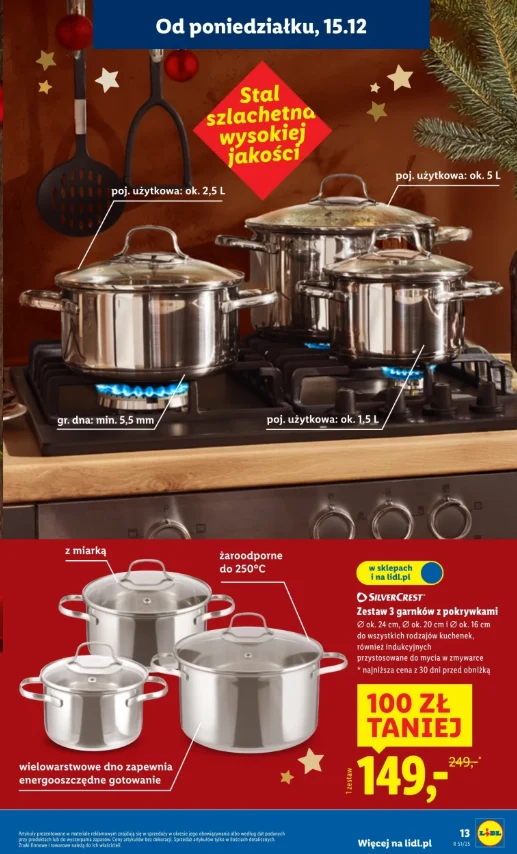 Lidl obniżył cenę garnków – zestaw tańszy o 100 zł!