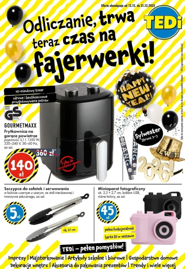 Najlepsza frytkownica do 200 zł? TEDi sprzedaje model GOURMETmaxx w mocnej promocji