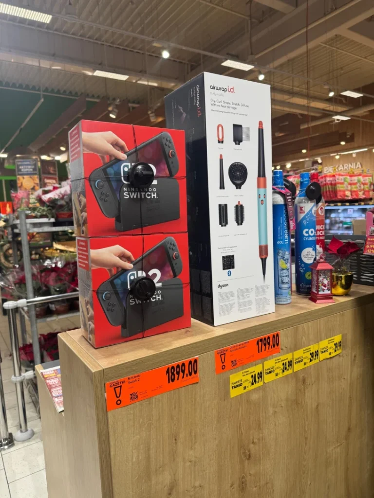 Kaufland zaskoczył przed świętami. Nintendo Switch 2 i Dyson Airwrap w promocji