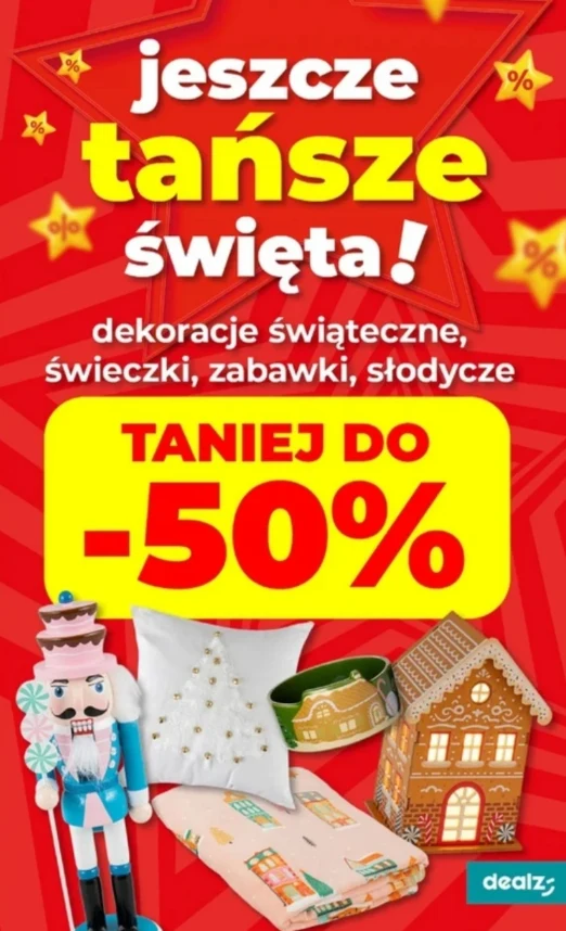 Dealz wyprzedaje świąteczne dekoracje w Polsce – ceny spadają nawet o 50%