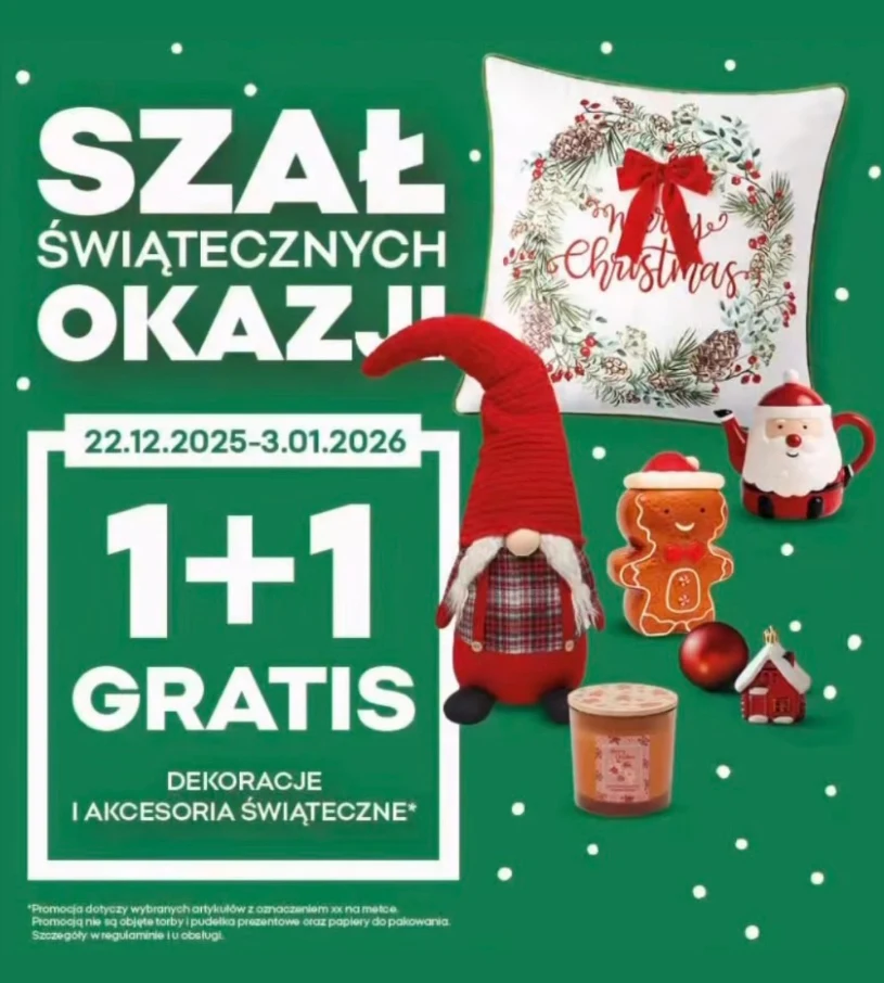 Pepco rusza z akcją 1+1 gratis na dekoracje świąteczne