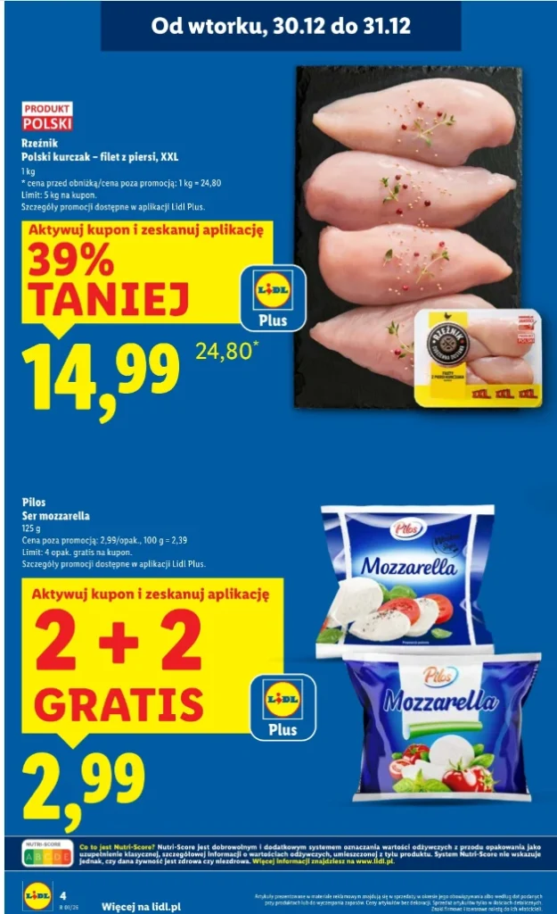 Jednodniowe promocje w Lidlu. Masło, mięso i sery nawet 58% taniej