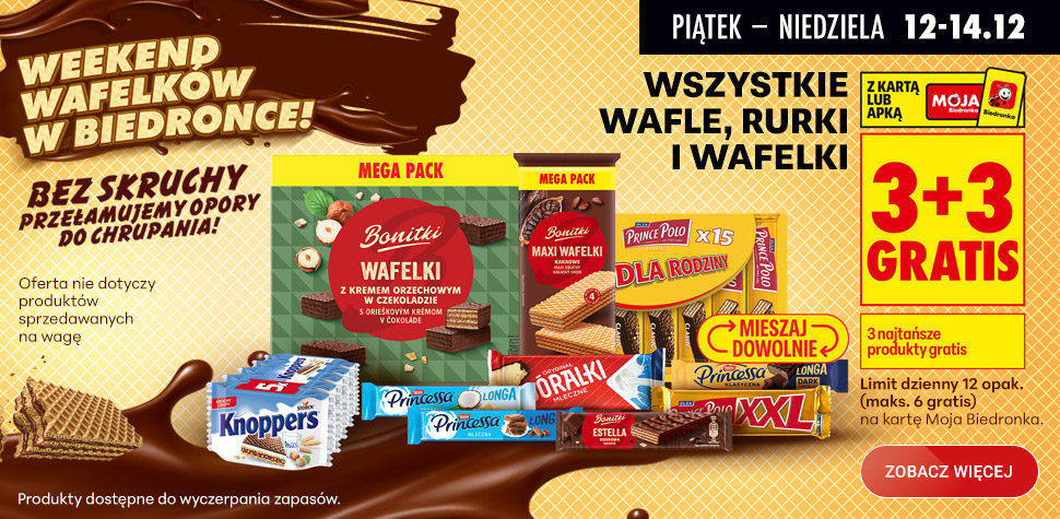 Biedronka rozdaje słodycze za darmo. Klienci mogą wziąć nawet 24 sztuki