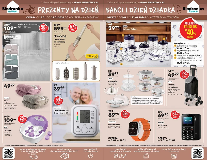 Prezenty na Dzień Babci i Dziadka 2026 w Polsce: co kupić w Biedronce