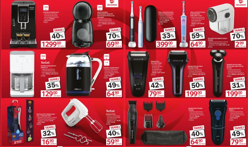 Zniżki na AGD w Selgrosie do 70 procent: co jest w promocji i ile można zaoszczędzić