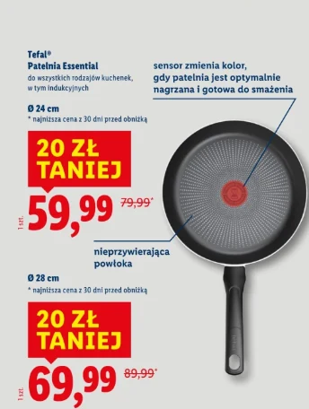 Lidl obniża ceny Tefala: hitowe patelnie taniej od 12 stycznia