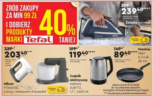 Biedronka Home rusza z promocją na Tefal. Sprzęt kuchenny nawet 40% taniej