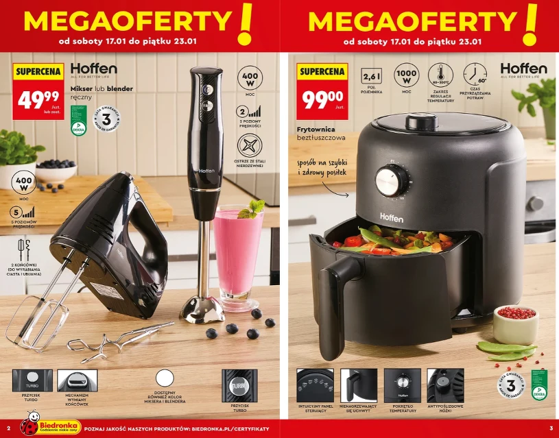 Biedronka rusza z krótką promocją: sprzęt kuchenny i elektronika w niskich cenach