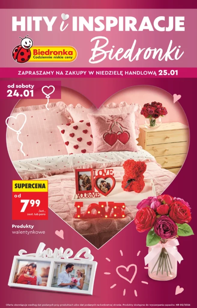 Biedronka wystartowała z walentynkami. Dekoracje i prezenty w niskich cenach