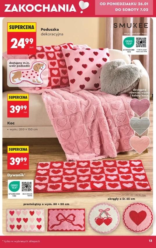 Walentynki 2026 w Biedronce. Niskie ceny, dekoracje i dodatki do domu