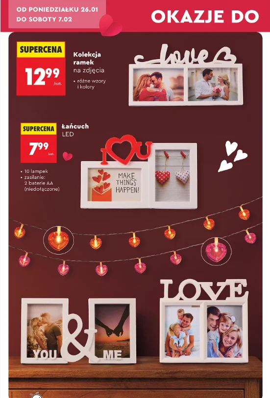 Walentynki 2026 w Biedronce. Niskie ceny, dekoracje i dodatki do domu