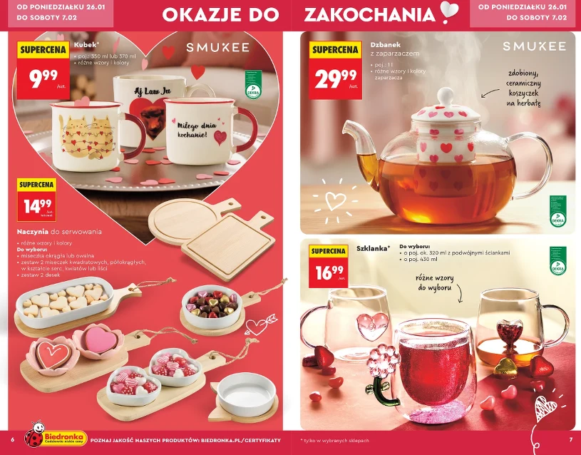 Walentynki 2026 w Biedronce. Niskie ceny, dekoracje i dodatki do domu
