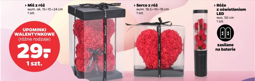 Prezenty last minute z Netto. Róże w pudełkach podbijają sprzedaż