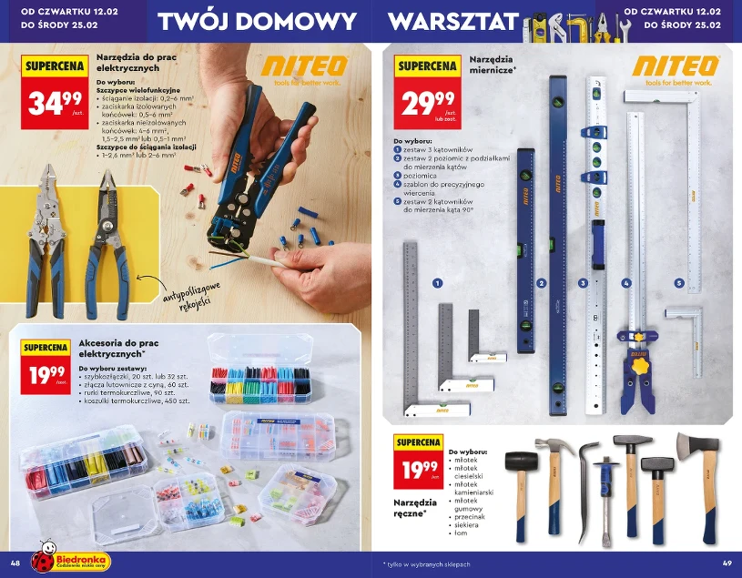Promocje w Biedronce. Narzędzia do domu i garażu w promocji. Co warto kupić od 12 lutego