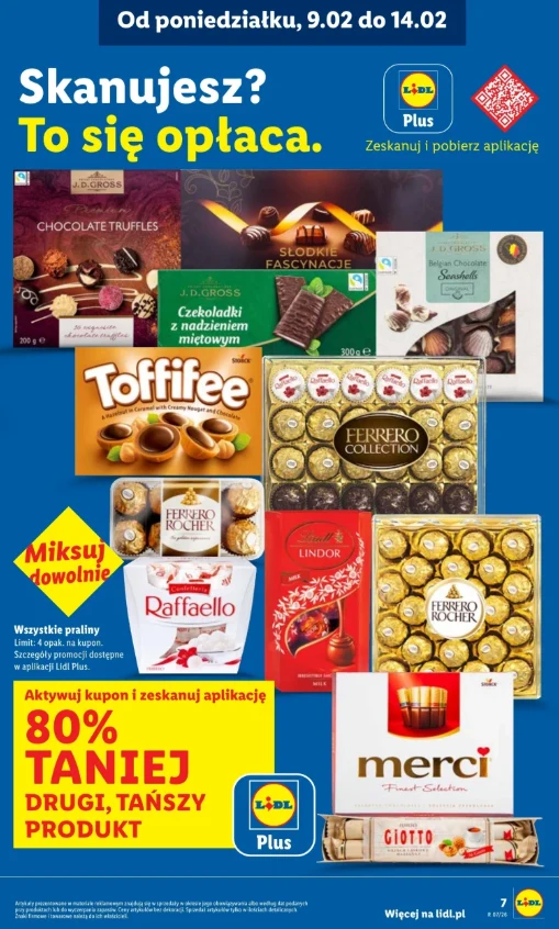Promocja Lidl – praliny nawet 80% taniej. Klienci wykupują słodycze przed Walentynkami