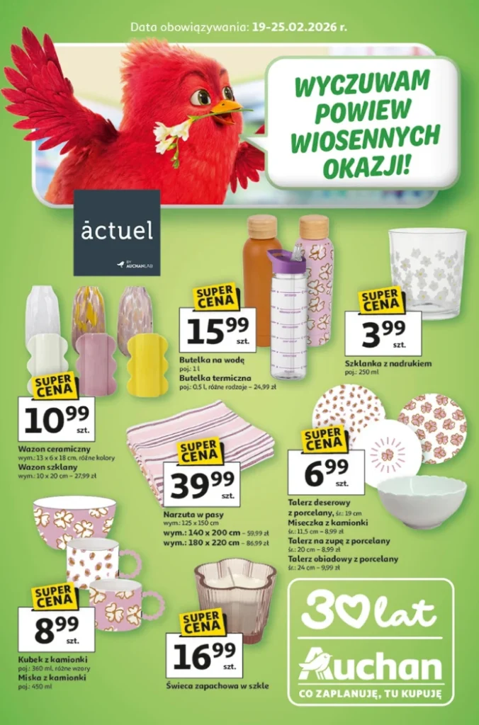 Nowości Auchan na Wielkanoc 2026. Talerze, dekoracje i tekstylia