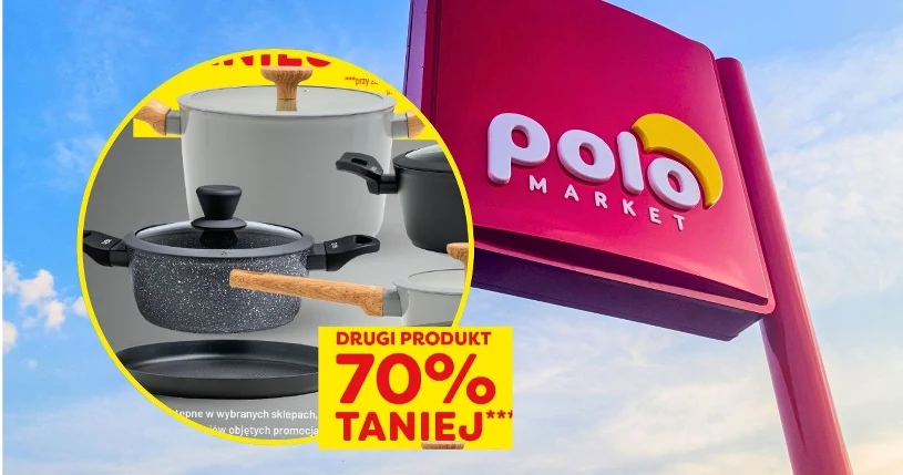 Mocna promocja w Polomarket. Garnki i patelnie nawet 70% taniej