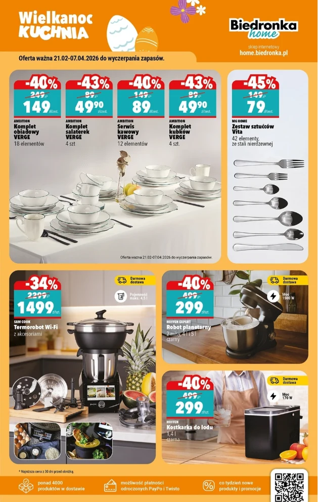 Wielkanoc 2026 coraz bliżej. Biedronka Home rusza z wielkimi promocjami na zastawę i AGD