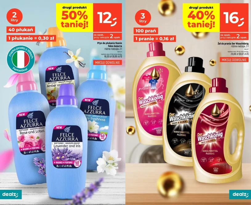 Promocja w Dealz do 4 marca. Drugi płyn do prania taniej 