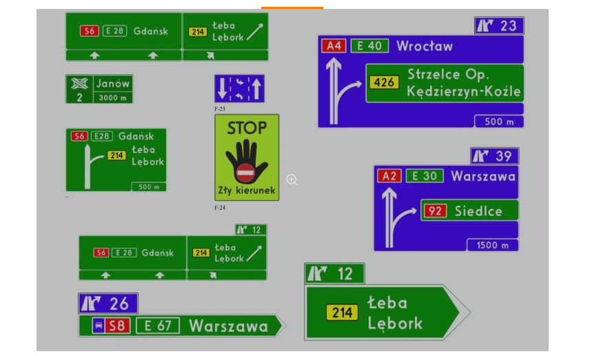 Nowe oznakowanie dróg w Polsce. Kierowcy muszą uważać na znak F-23 i F-24