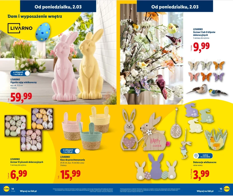 Wielkanoc 2026 w Lidlu: palmy, pisanki i zajączki w niskich cenach