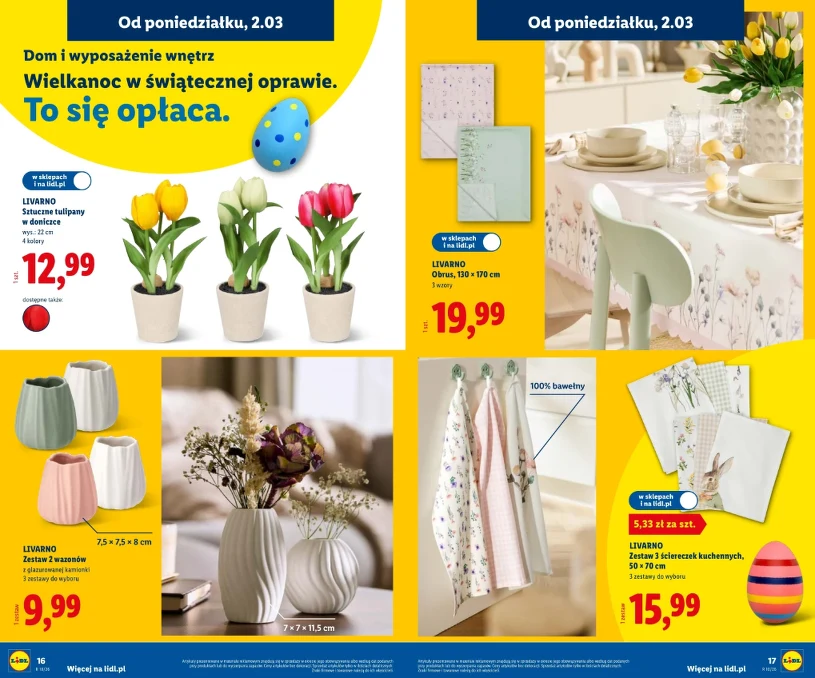 Wielkanoc 2026 w Lidlu: palmy, pisanki i zajączki w niskich cenach