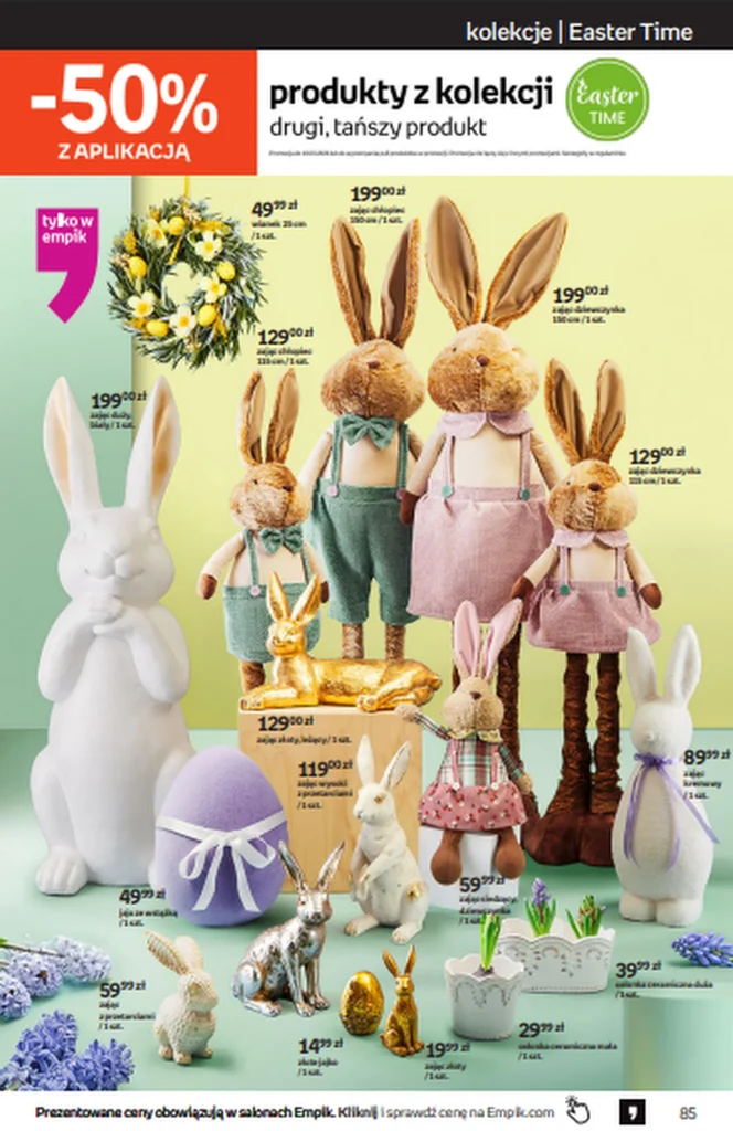 Empik obniża ceny dekoracji wielkanocnych: kolekcja Easter Time z rabatem -50%