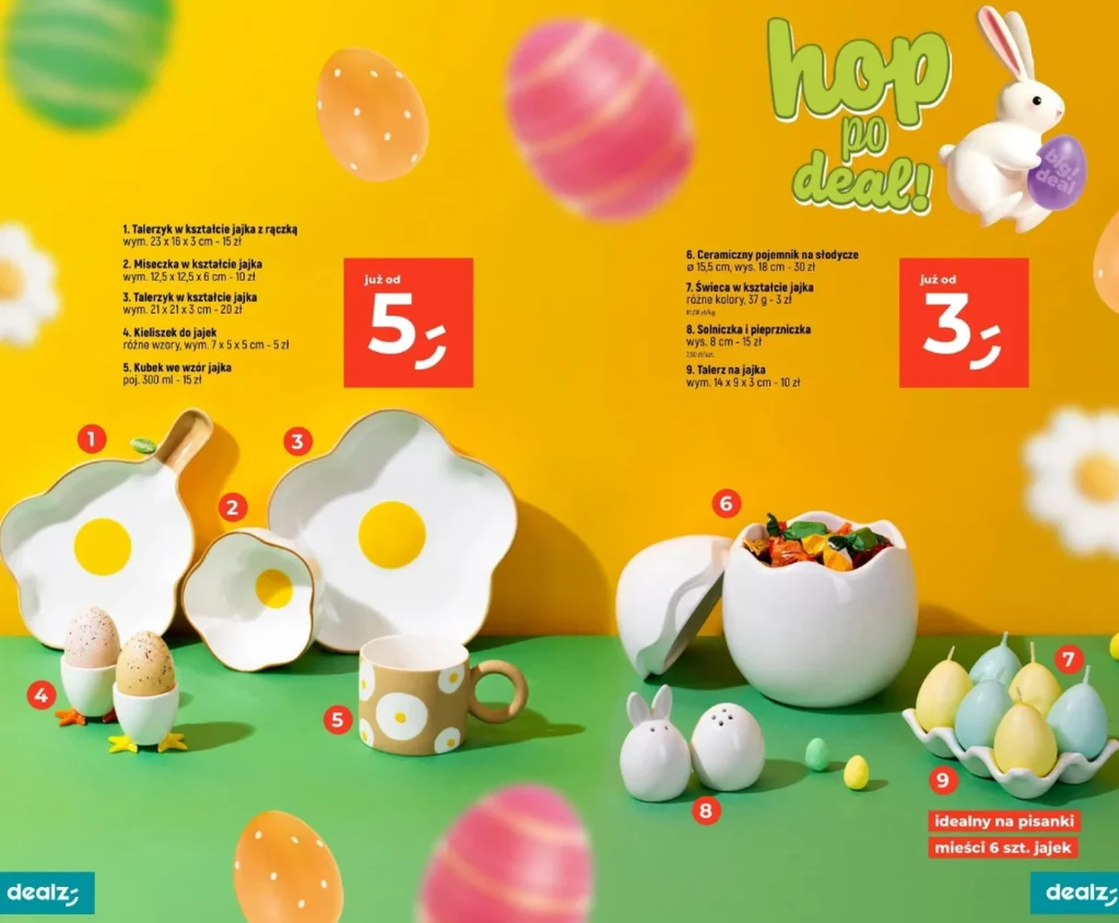 Wielkanoc 2026 coraz bliżej. W Dealz można już kupić dekoracje z zajączkami