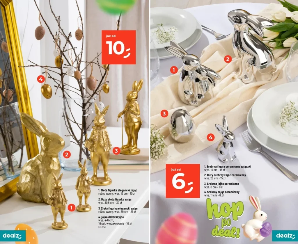 Wielkanoc 2026 coraz bliżej. W Dealz można już kupić dekoracje z zajączkami