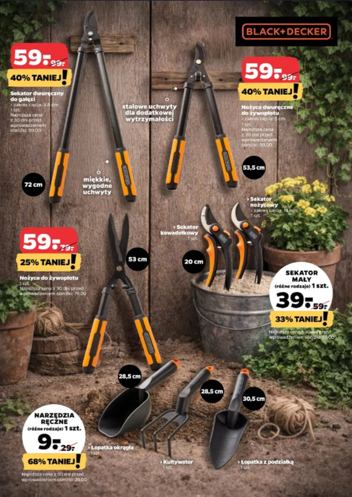 Netto rusza z wiosenną promocją ogrodową – meble bistro, lampy solarne i narzędzia od 9 zł