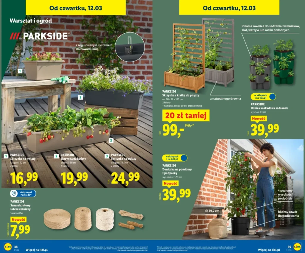 Akcesoria do ogrodu z Lidl: spryskiwacze, skrzynki i donice w nowych cenach