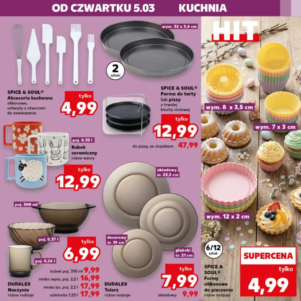 Akcesoria do pieczenia w Kaufland przed Wielkanocą – formy, mikser Bosch i kuchenne promocje