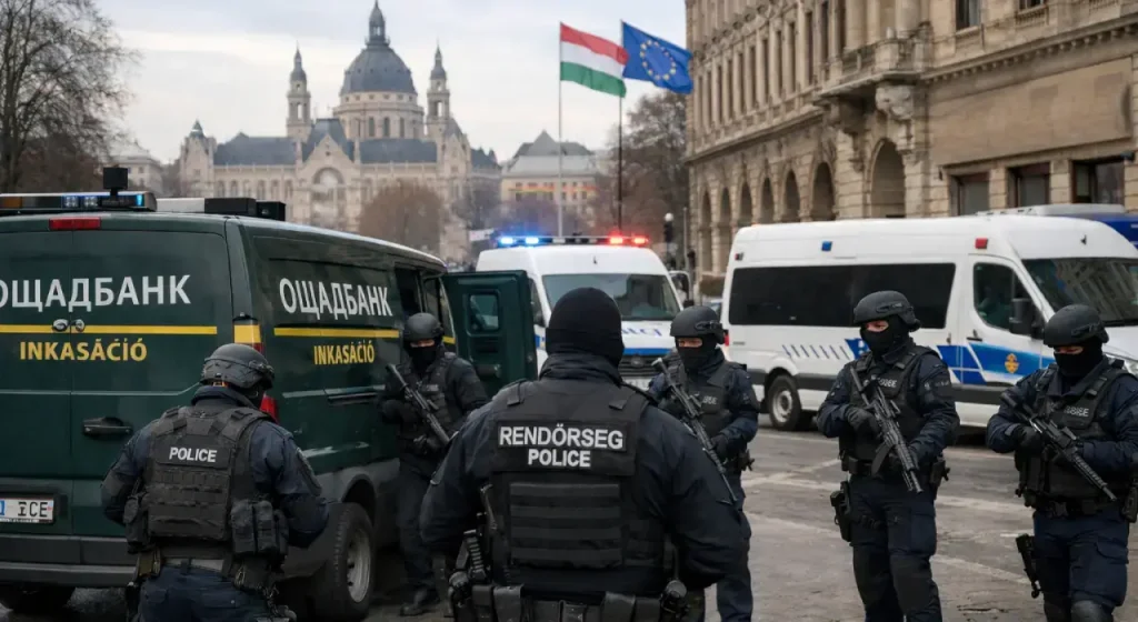 Incydent w Budapeszcie: zniknęło siedmiu pracowników ukraińskiego banku po zatrzymaniu konwoju z gotówką