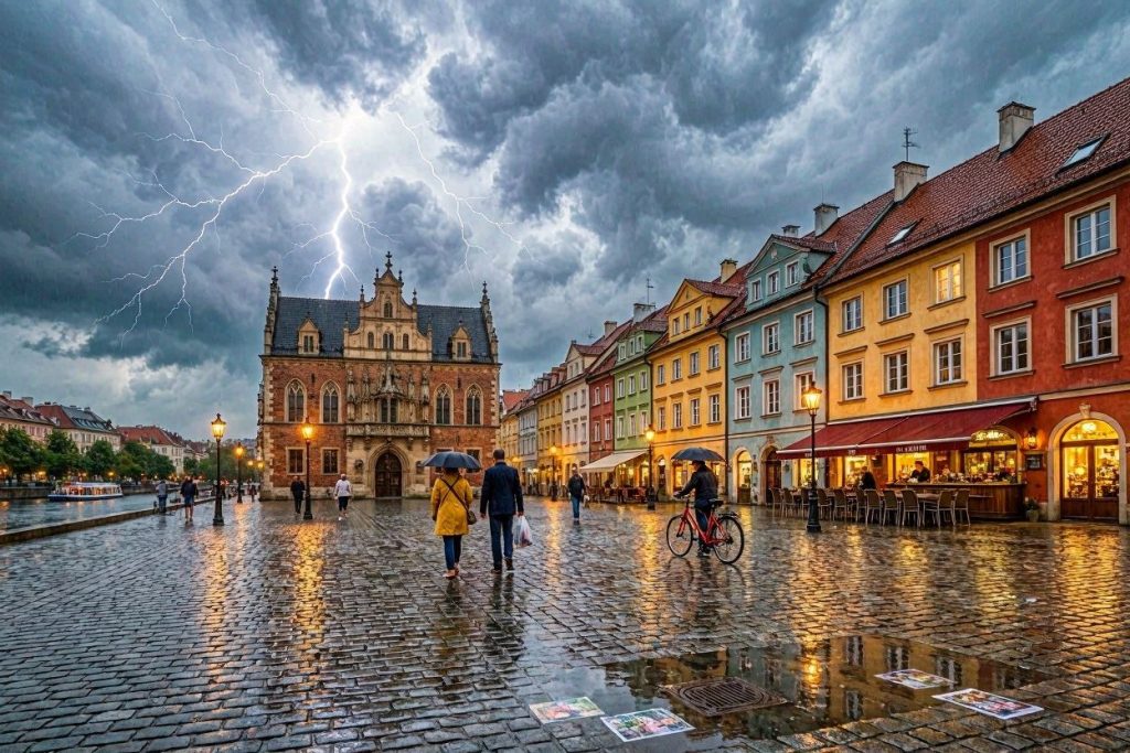 Ostrzeżenie IMGW dla Wrocławia. Możliwe burze, grad i silne porywy wiatru