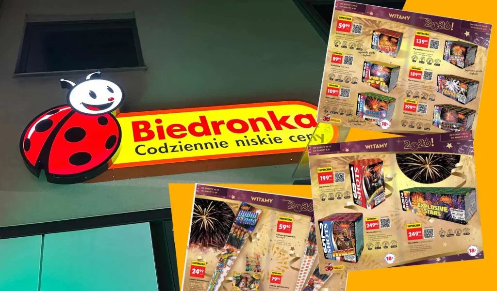 Biedronka fajerwerki Sylwester 2026/2027
