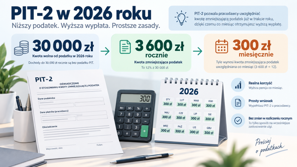 Kwota wolna od podatku 2026: ile wynosi