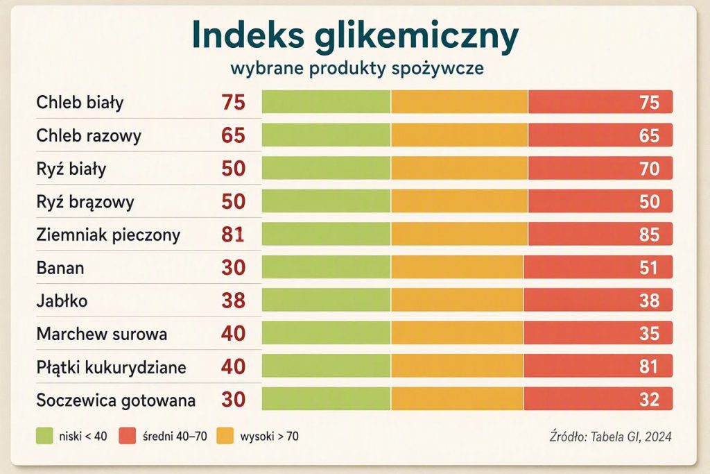 Indeks glikemiczny produktów. Co ma niski, średni i wysoki IG?