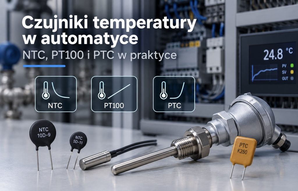 Czujniki temperatury w automatyce – NTC, PT100 i PTC w praktyce