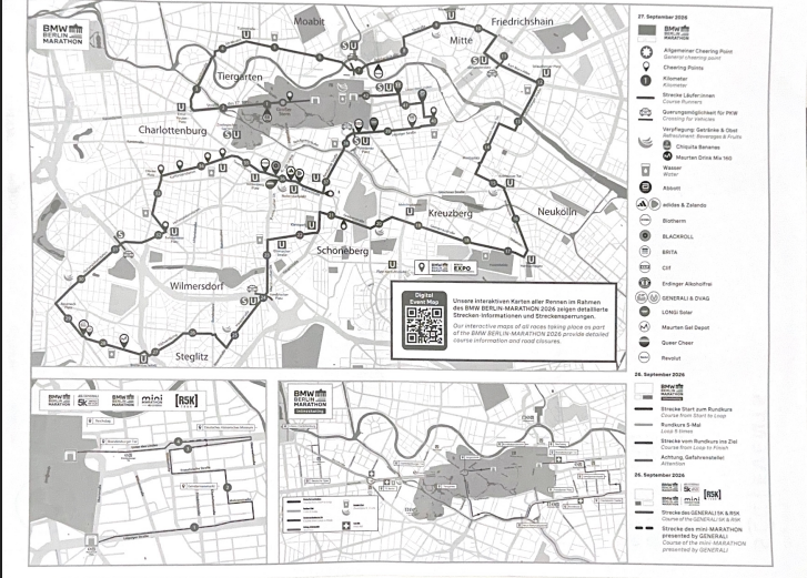 BMW Berlin-Marathon 2026: utrudnienia i zamknięte ulice 26–27 września