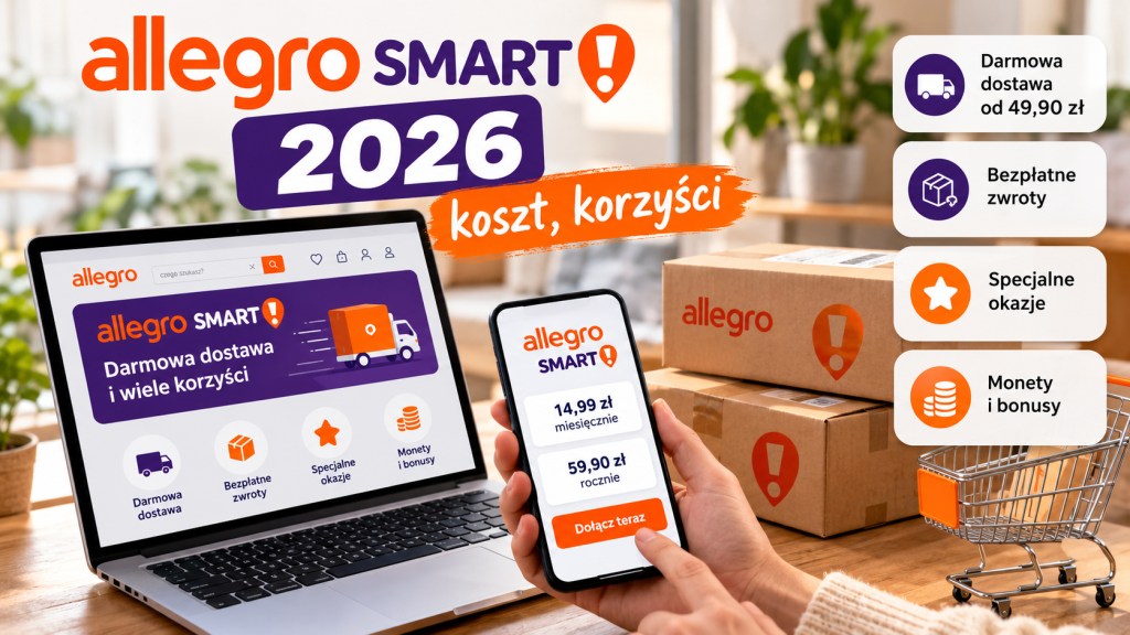 Allegro Smart 2026 cena, korzyści i zasady darmowej dostawy